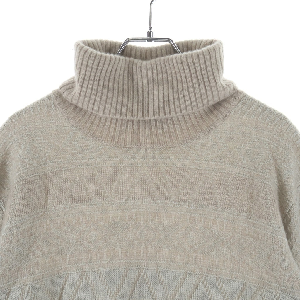 Loro Piana(ロロピアーナ) タートルネックセーター グレージュ カシミヤ×シルク