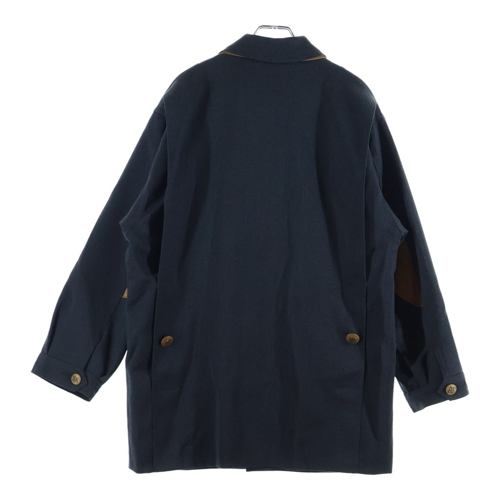 HERMES(エルメス) カバーオール ハンティングジャケット グレー ウール