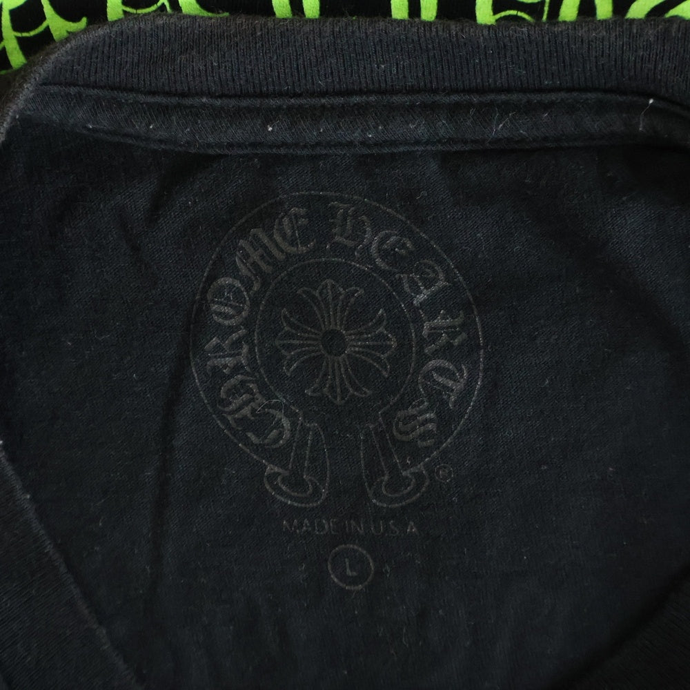 CHROME HEARTS(クロムハーツ) ■GRAD CIRCLE LOGO グラデーションサークルロゴプリント 半袖Tシャツ ブラック コットン