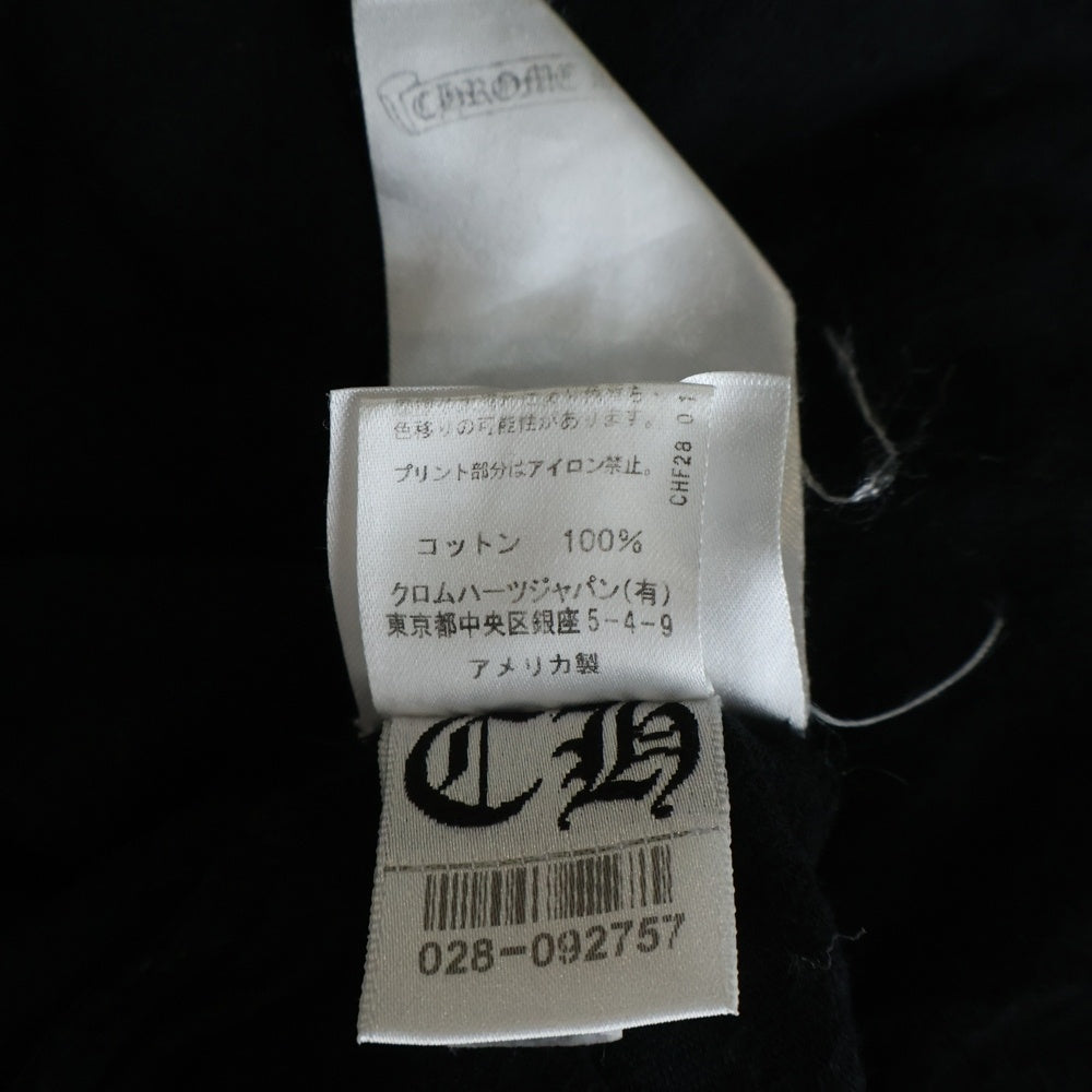 CHROME HEARTS(クロムハーツ) ■GRAD CIRCLE LOGO グラデーションサークルロゴプリント 半袖Tシャツ ブラック コットン