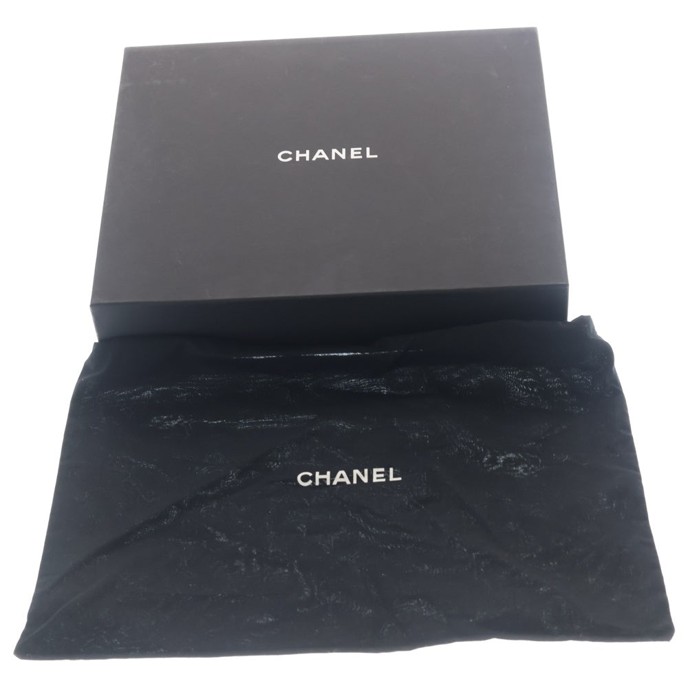 CHANEL(シャネル) シャネル22 スモール キャビアスキン レザー チェーンショルダーバッグ ゴールド金具 ブラック プレート レディース