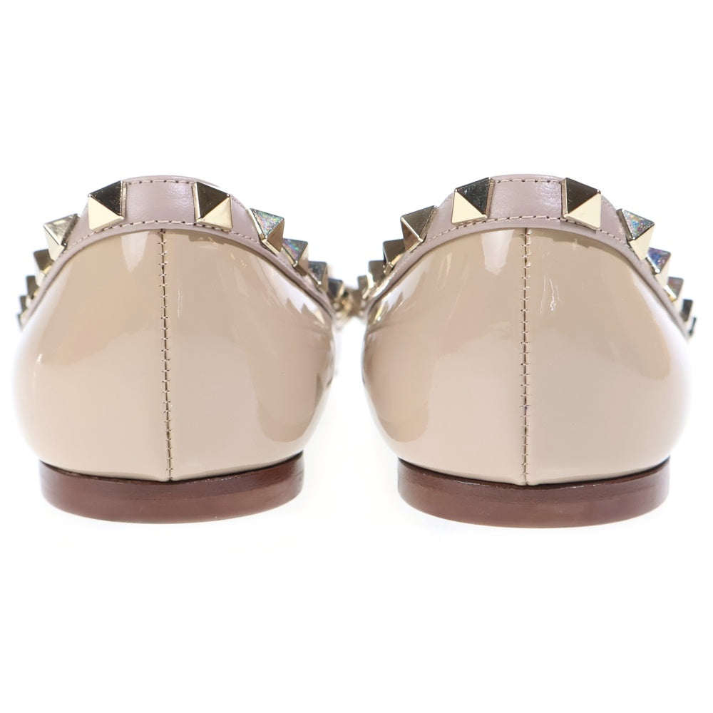 VALENTINO(ヴァレンティノ) パンプス スタッズ ミュールシューズ ベージュ レザー レディース