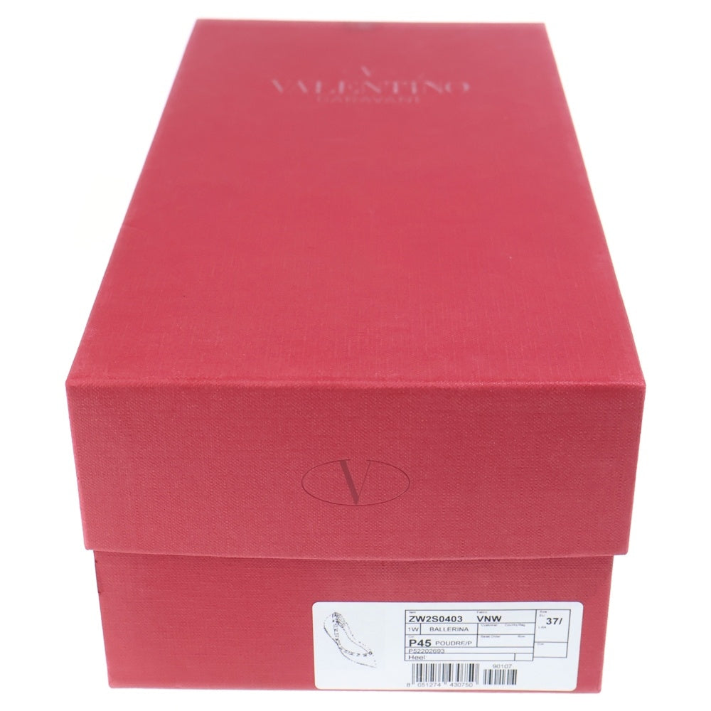 VALENTINO(ヴァレンティノ) パンプス スタッズ ミュールシューズ ベージュ レザー レディース