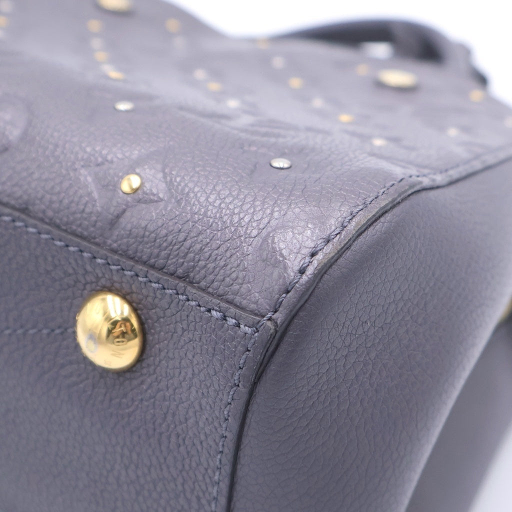 LOUIS VUITTON(ルイヴィトン) モノグラムアンプラント モンテーニュBB 2WAYバッグ ハンドバッグ ショルダーバッグ パープル レザー M51727 ゴールド金具 レディース