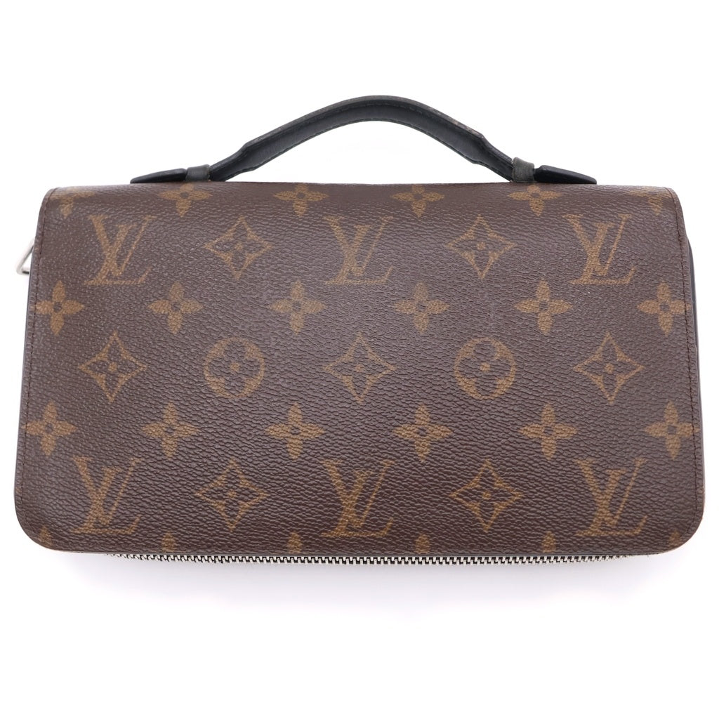 LOUIS VUITTON(ルイヴィトン) モノグラム・マカサー ジッピーXL ラウンドジップウォレット 長財布 カードケース ブラウン×ブラック PVCレザー M61506 ゴールド金具