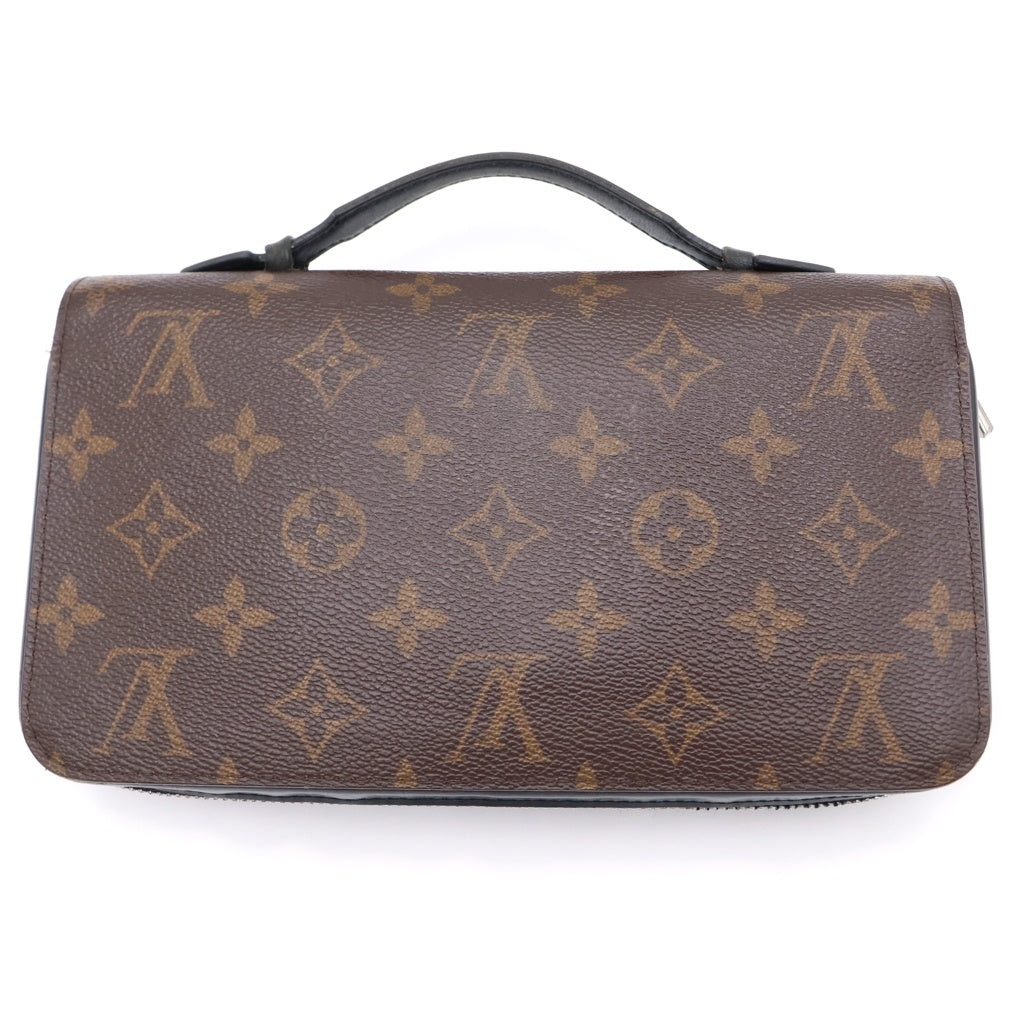 LOUIS VUITTON(ルイヴィトン) モノグラム・マカサー ジッピーXL ラウンドジップウォレット 長財布 カードケース ブラウン×ブラック PVCレザー M61506 ゴールド金具