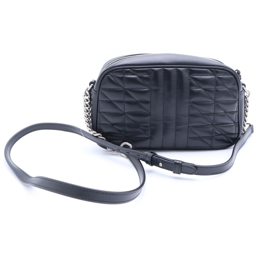 GUCCI(グッチ) GGマーモント レザー ショルダーバッグ ブラック 447632 レディース