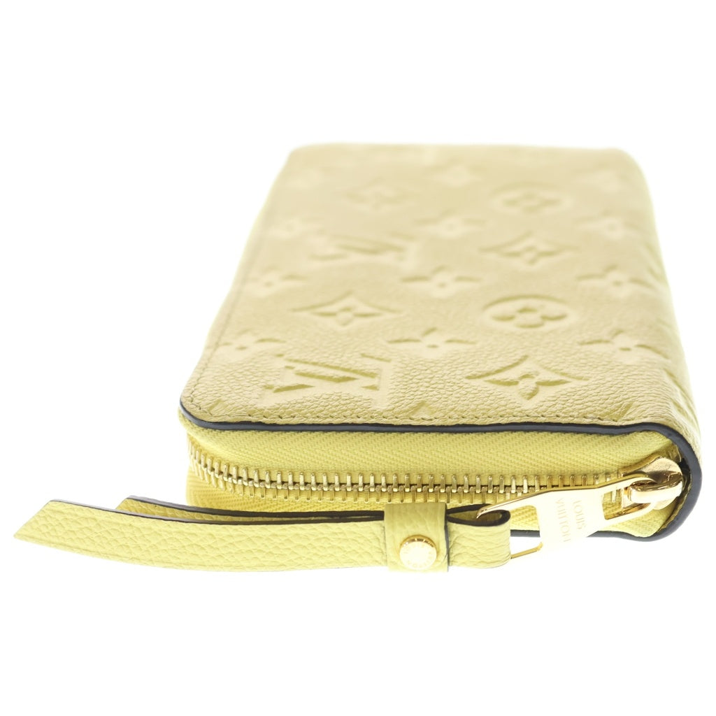 LOUIS VUITTON(ルイヴィトン) モノグラムアンプラント ジッピーウォレット レザー 長財布 イエロー M60572 レディース