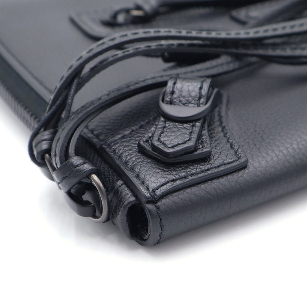 BALENCIAGA(バレンシアガ) ネオ クラシック シティ ショルダーバッグ ミニバッグ ブラック レザー 644482 ブラック金具 レディース