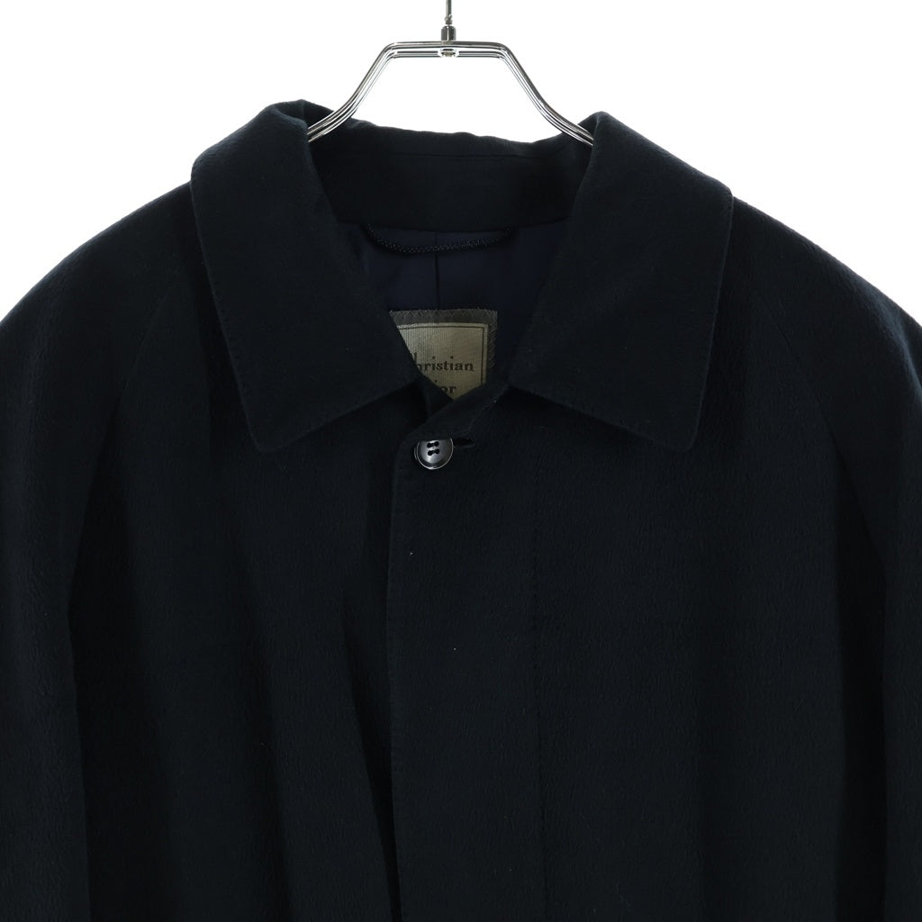 Christian Dior(クリスチャンディオール) カシミヤ ステンカラーロングコート ブラック