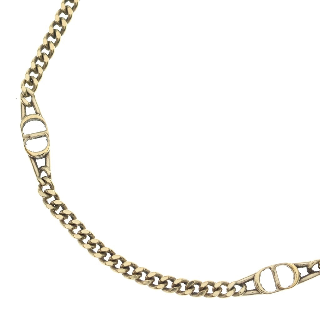 Christian Dior(クリスチャンディオール) DIOR CD ICON チェーンリンク ネックレス ゴールド Ag925 レディース