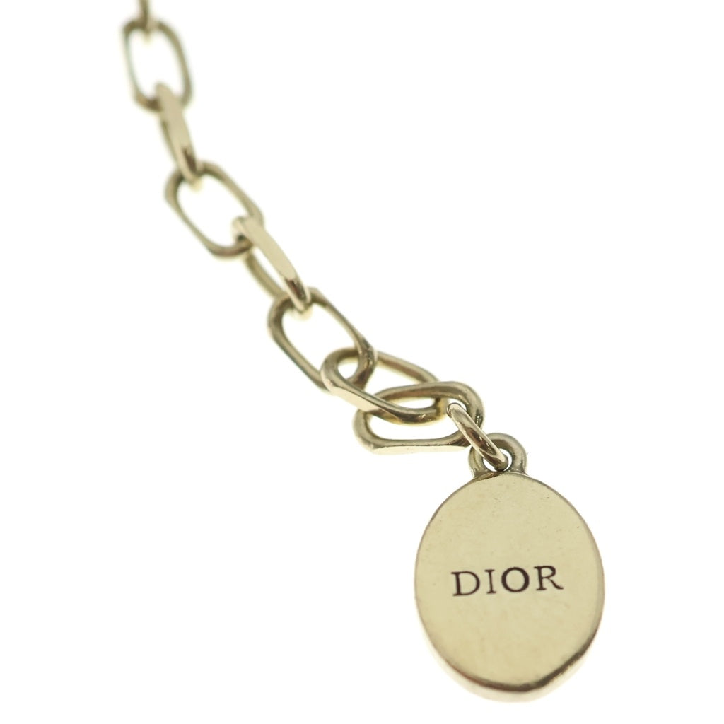 Christian Dior(クリスチャンディオール) DIOR CD ICON チェーンリンク ネックレス ゴールド Ag925 レディース