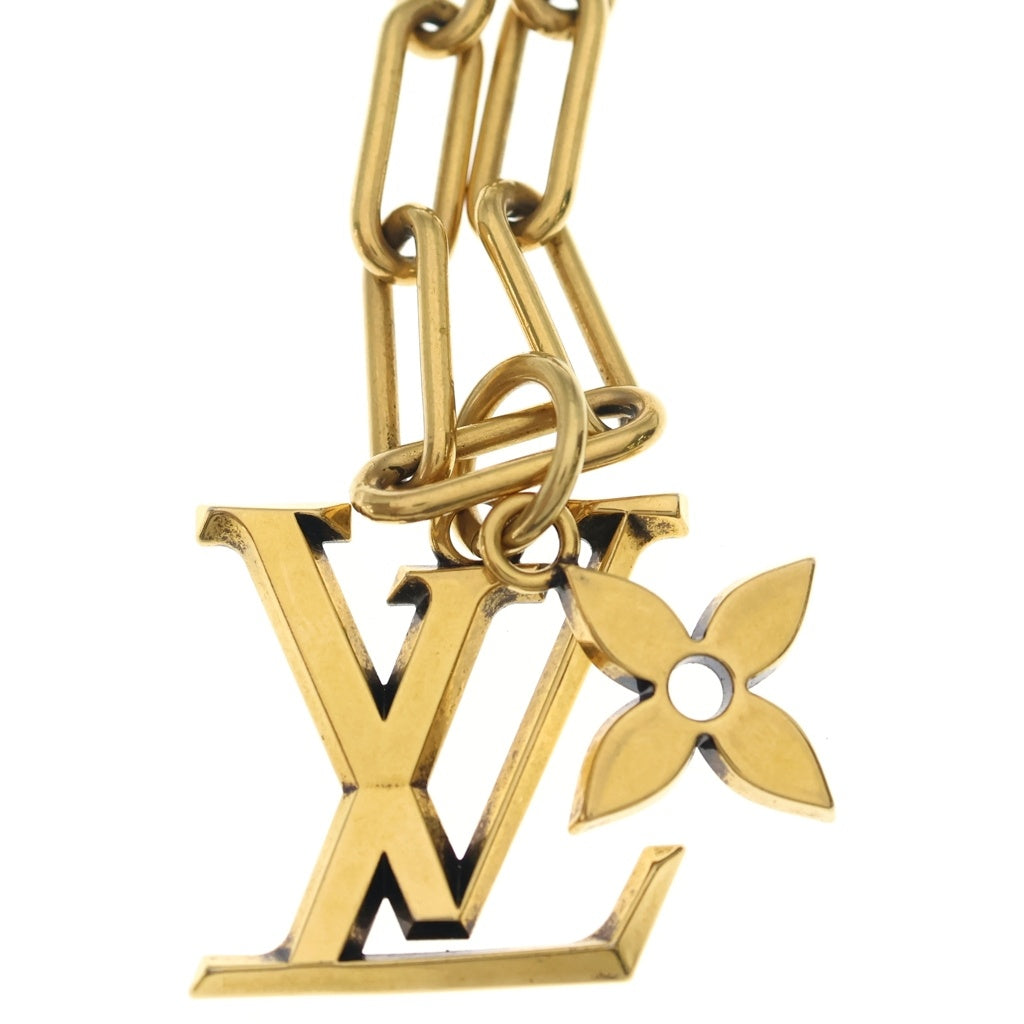 LOUIS VUITTON(ルイヴィトン) コリエ フラワーネックレス LVイニシャル ゴールド GP MP2890 レディース