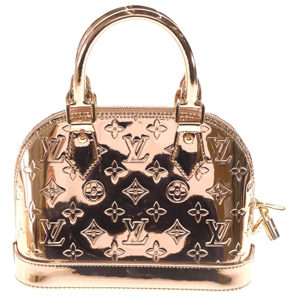 LOUIS VUITTON(ルイヴィトン) モノグラム ミロワール LVSKI アルマBB 2WAYバッグ ハンドバッグ ショルダーバッグ ブロンズ レザー M27037 ゴールド金具 レディース