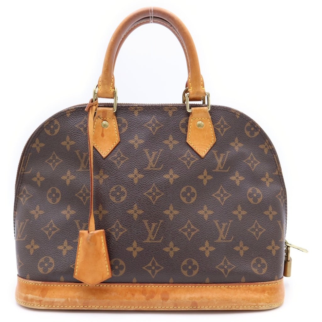 LOUIS VUITTON(ルイヴィトン) モノグラム アルマPM ハンドバッグ ブラウン PVC ×レザー M40878 ゴールド金具 レディース
