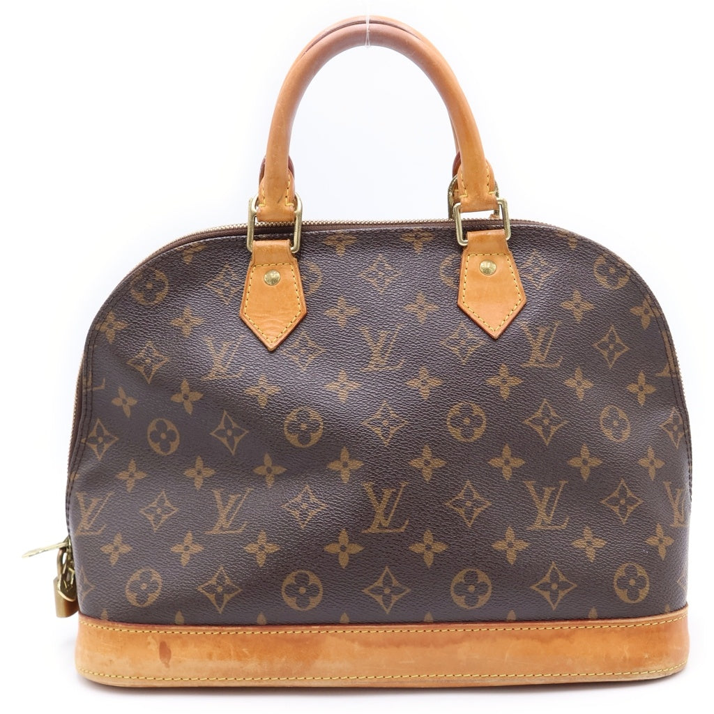 LOUIS VUITTON(ルイヴィトン) モノグラム アルマPM ハンドバッグ ブラウン PVC ×レザー M40878 ゴールド金具 レディース