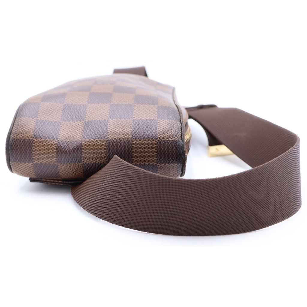 LOUIS VUITTON(ルイヴィトン) ジェロニモス ダミエ PVC レザー ショルダーバッグ ゴールド金具 ブラウン N51994 レディース