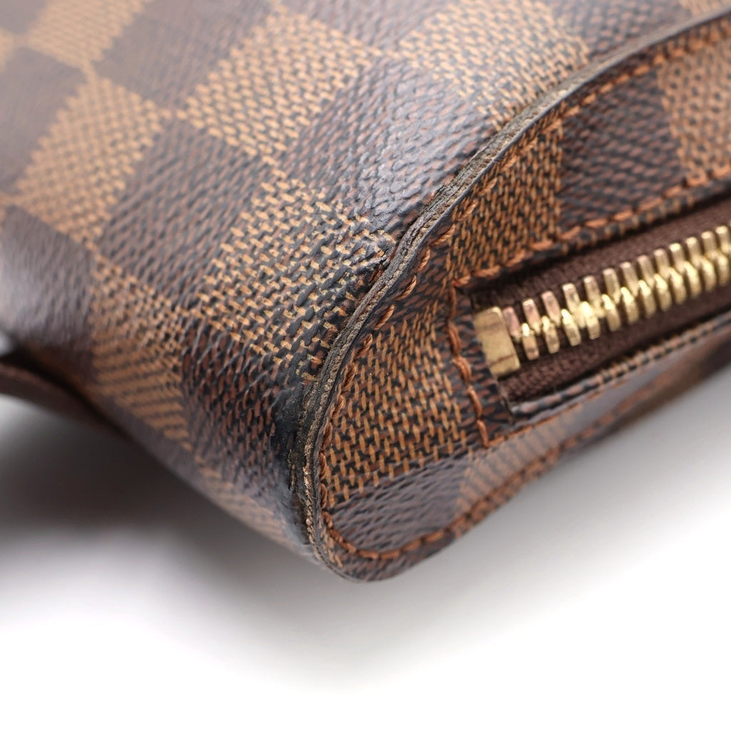 LOUIS VUITTON(ルイヴィトン) ジェロニモス ダミエ PVC レザー ショルダーバッグ ゴールド金具 ブラウン N51994 レディース