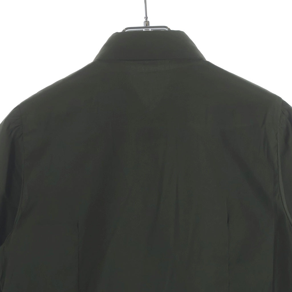 PRADA(プラダ) レース装飾 ストレッチ 長袖シャツ カーキ レディース P4537