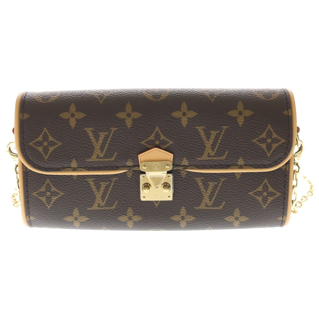 LOUIS VUITTON(ルイヴィトン) モノグラム ポシェット・カミーユ ブラウン ショルダーバッグ チェーンバッグ ブラウン レザー×PVC M13566 ゴールド金具 レディース