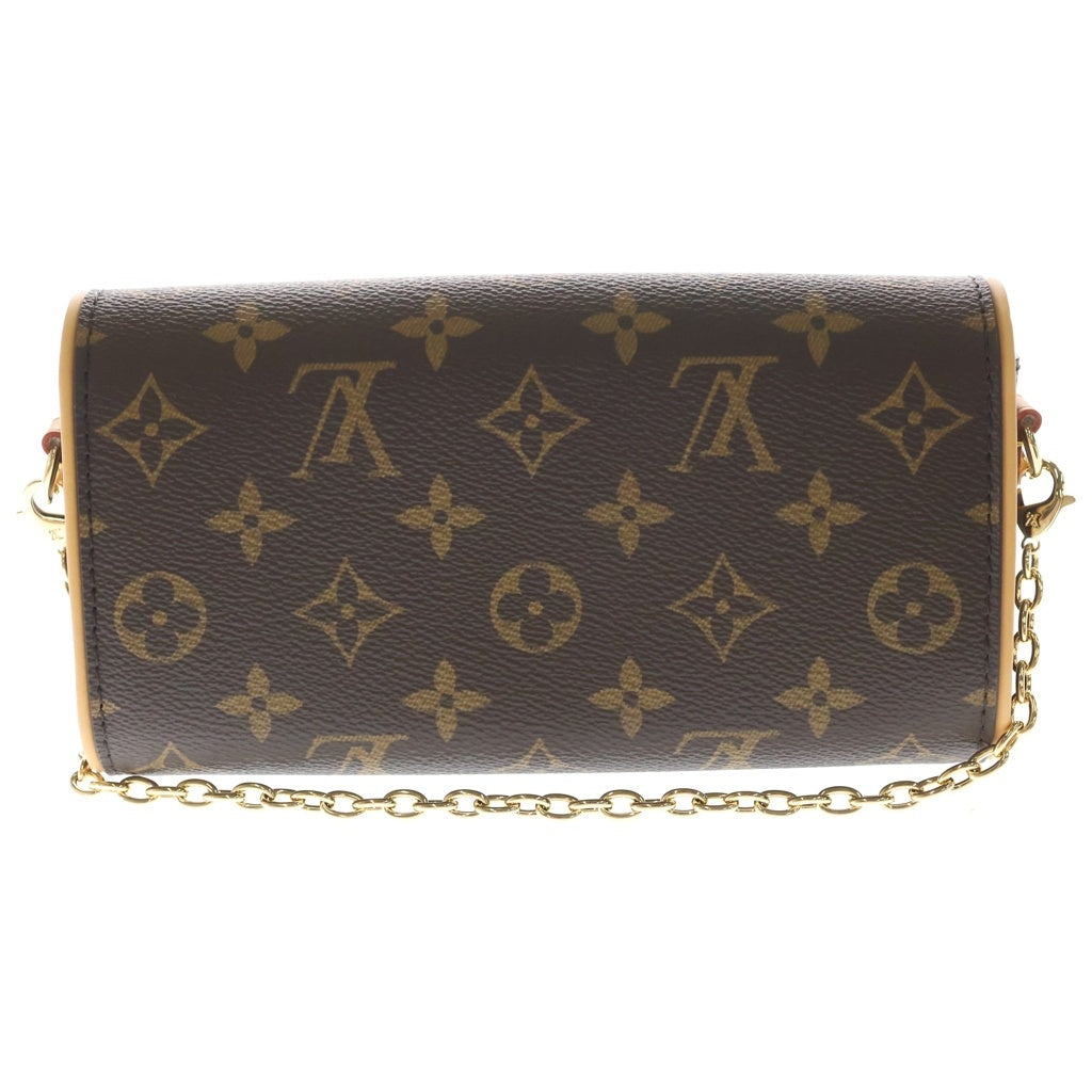 LOUIS VUITTON(ルイヴィトン) モノグラム ポシェット・カミーユ ブラウン ショルダーバッグ チェーンバッグ ブラウン レザー×PVC M13566 ゴールド金具 レディース