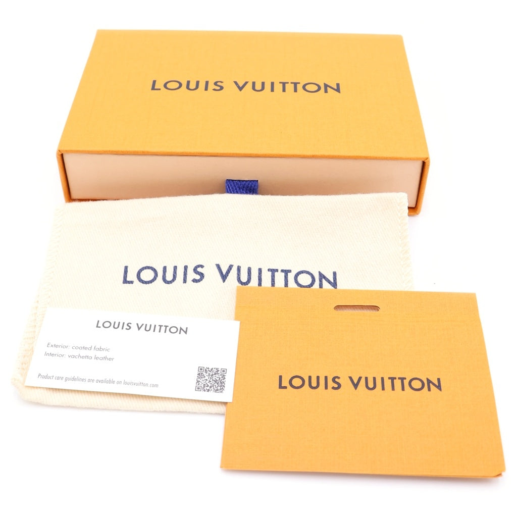 LOUIS VUITTON(ルイヴィトン) モノグラム ポルトカルト カードケース フラグメントケース ブラウン×ピンク レザー M82739 ゴールド金具 レディース