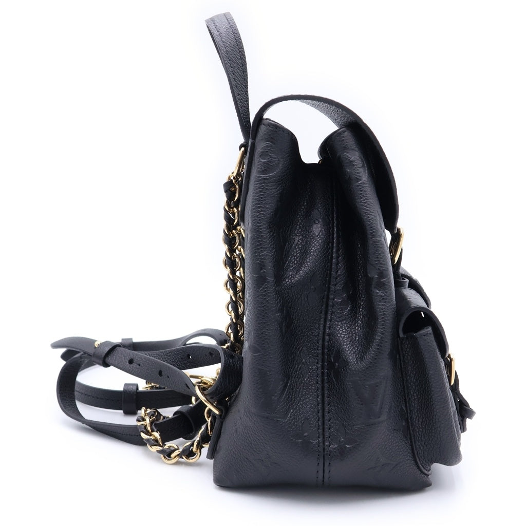 LOUIS VUITTON(ルイヴィトン) モノグラム・アンプラント バックアップ リュックサック バックパック ブラック レザー M47072 ゴールド金具 レディース
