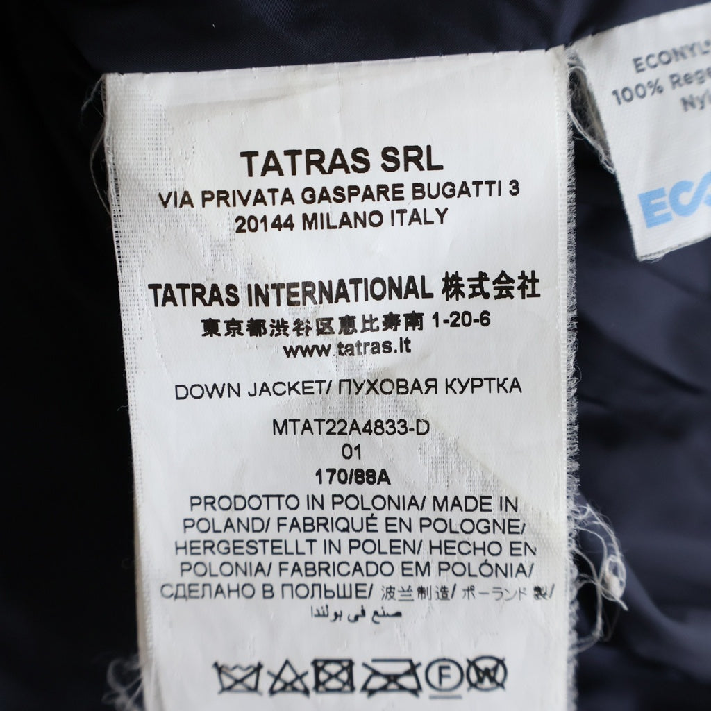 TATRAS(タトラス) DINANDO ディナンド ジップアップ ダウンジャケット ネイビー ナイロン MTAT22A4833-D