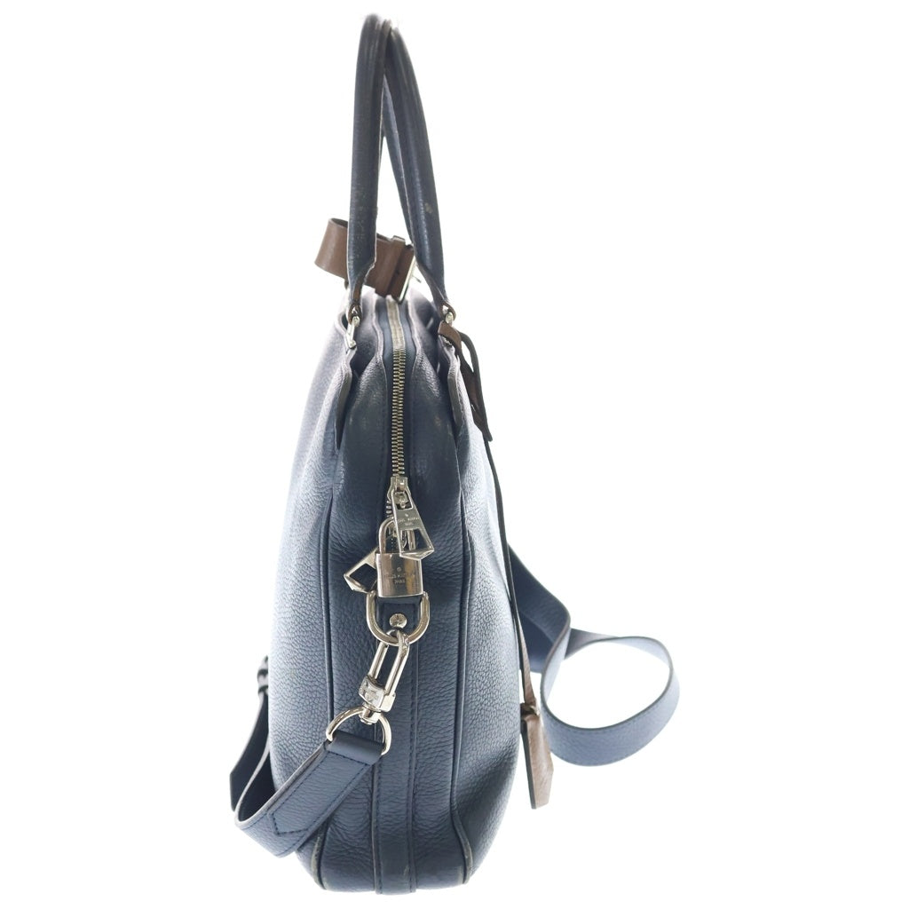 LOUIS VUITTON(ルイヴィトン) アルマンド ブリーフケースMM ビジネスバッグ ショルダーバッグ ハンドバッグ ネイビー トリヨンレザー M54380 シルバー金具 レディース