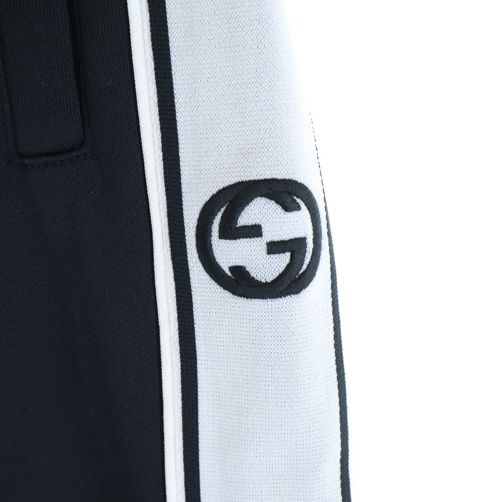 GUCCI(グッチ) サイドライントラックパンツ ブラック ポリエステル #XS 773037 X1F7U レディース