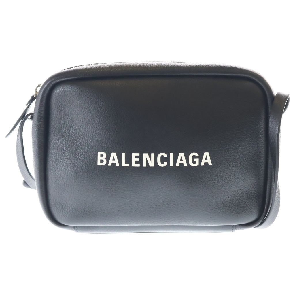 BALENCIAGA(バレンシアガ) エブリディ カメラバッグ ショルダーバッグ ミニバッグ ブラック レザー 489812 シルバー金具