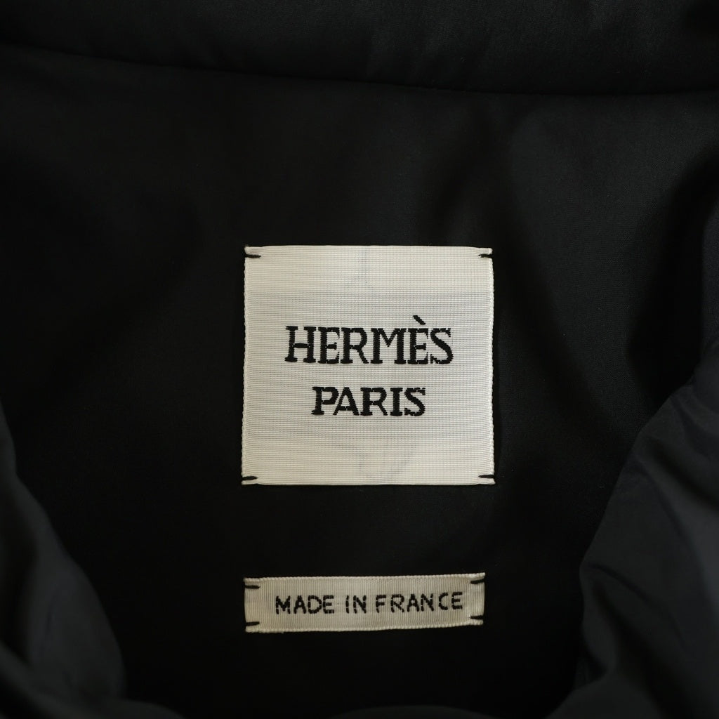 HERMES(エルメス) 2026SS キルティング ショートジャケット ブラック ポリエステル 6E0173DM レディース