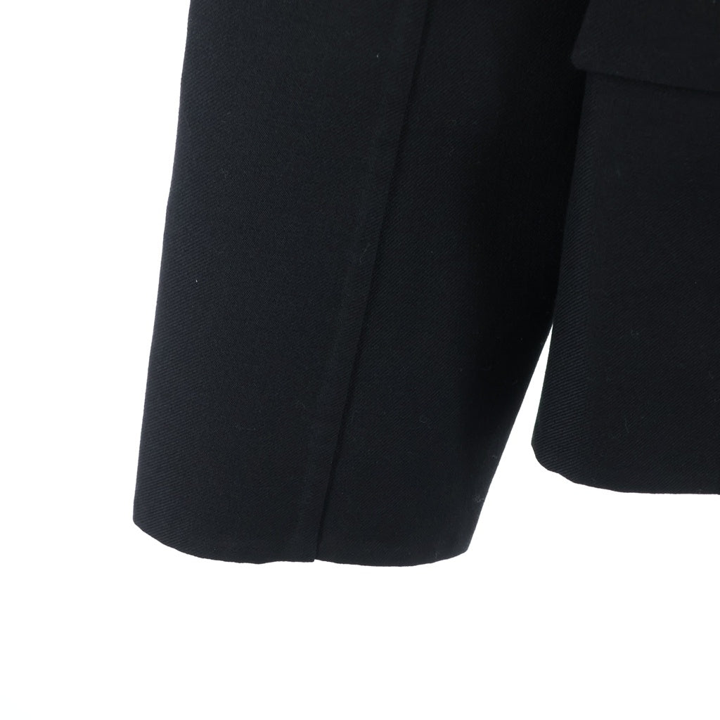 Christian Dior(クリスチャンディオール) ショートウールトレンチコート ダブル ウールギャバジン ブラック 540V41A1610 レディース