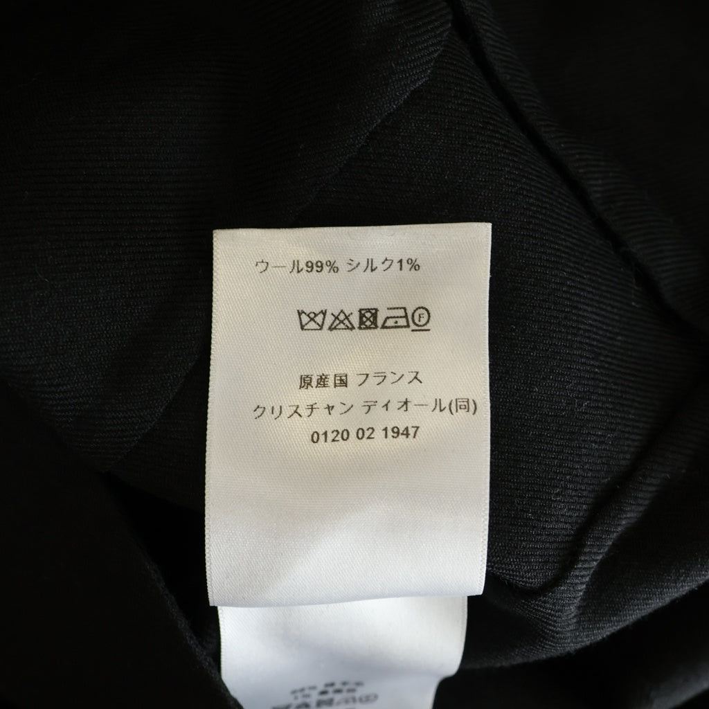 Christian Dior(クリスチャンディオール) ショートウールトレンチコート ダブル ウールギャバジン ブラック 540V41A1610 レディース