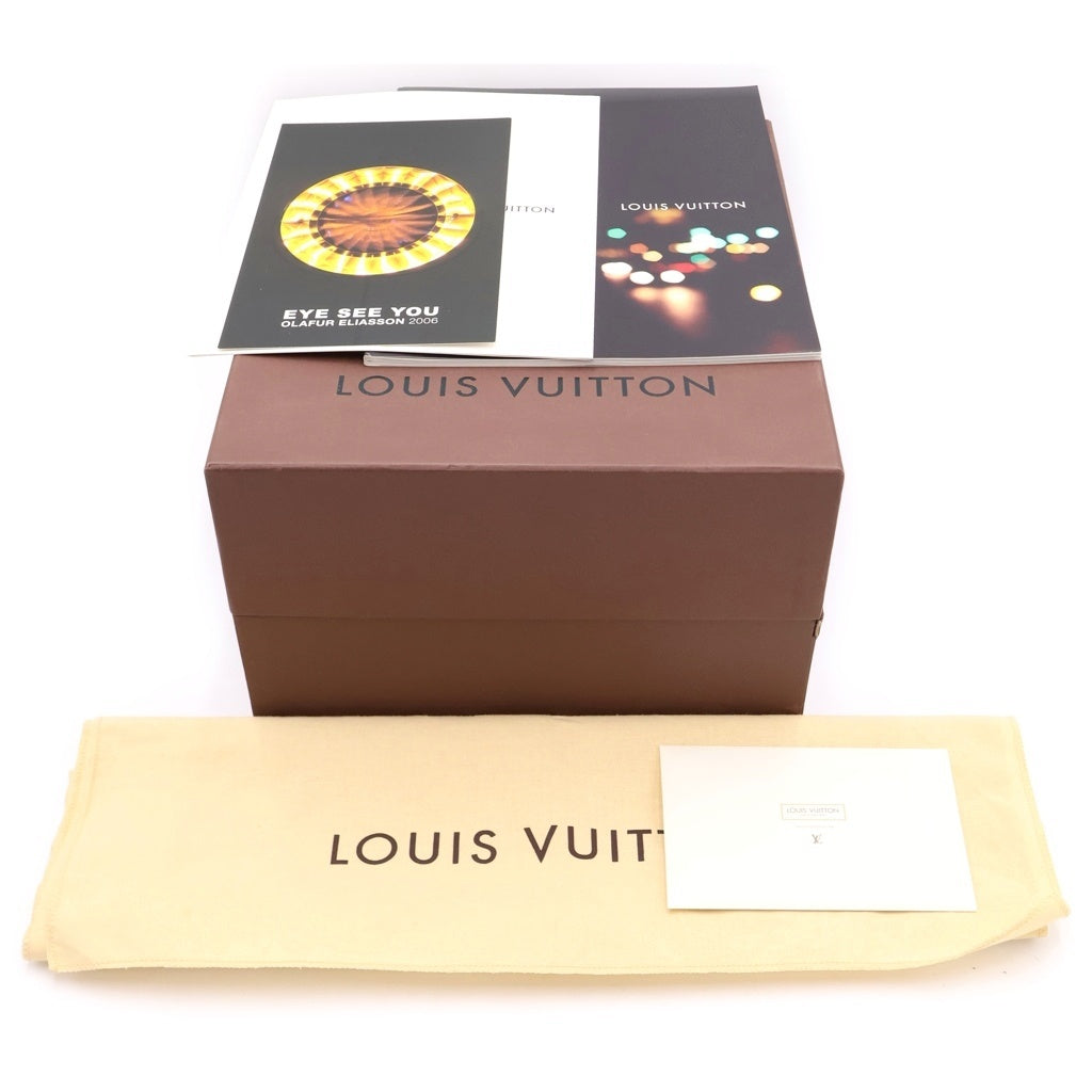 LOUIS VUITTON(ルイヴィトン) モノグラム バティニョール ハンドバッグ ミニトートバッグ ブラウン レザー×PVC M51156 ゴールド金具 レディース