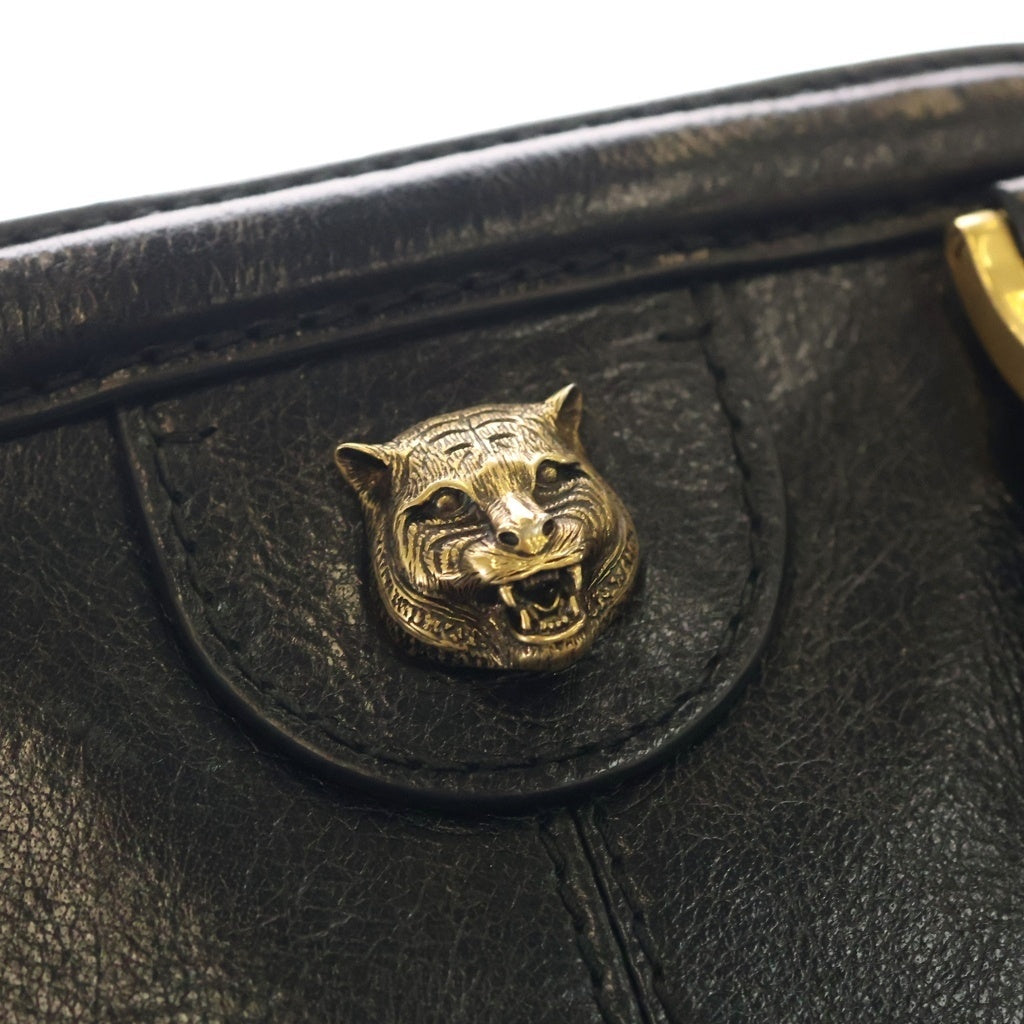 GUCCI(グッチ) リベル ミディアム 2WAYバッグ ショルダーバッグ ハンドバッグ ブラック レザー 516459 ゴールド金具 レディース