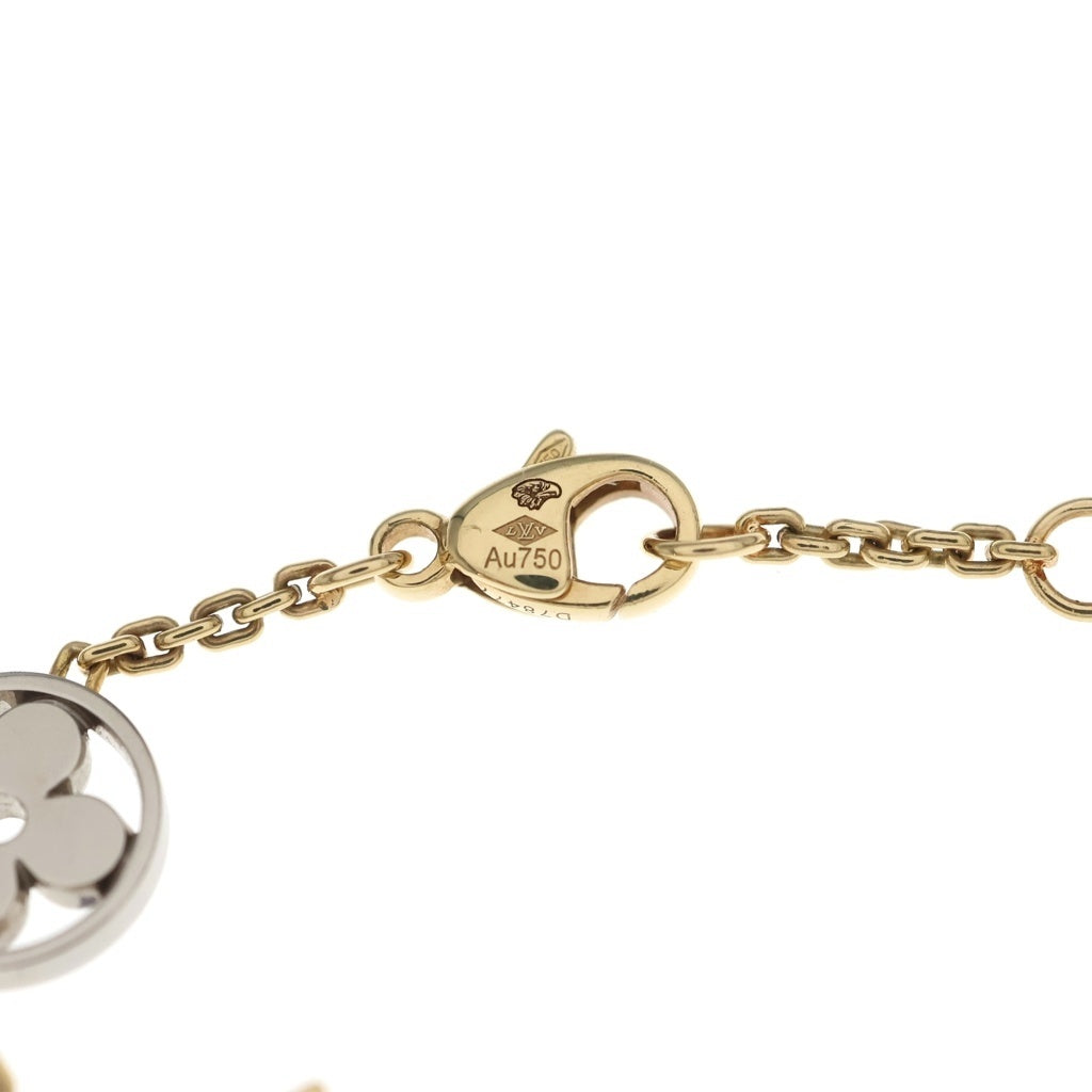 ルイヴィトン　モノグラムイディール ブレスレット　2Pダイヤ AU750 LOUIS VUITTON(ルイヴィトン) モノグラム・イディール ブラスレ 2P