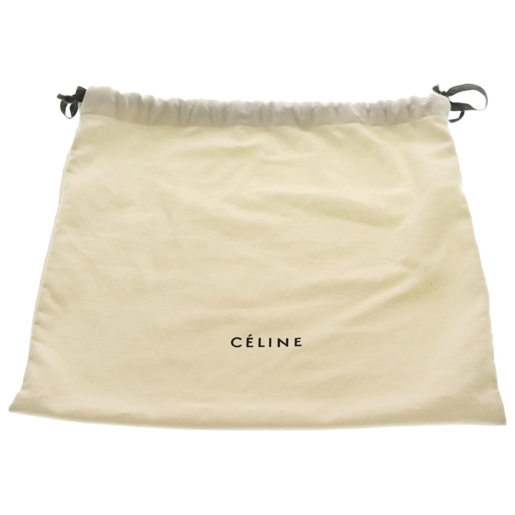 CELINE(セリーヌ) トリオ ラージ ショルダーバッグ ブラック レザー ゴールド金具 レディース