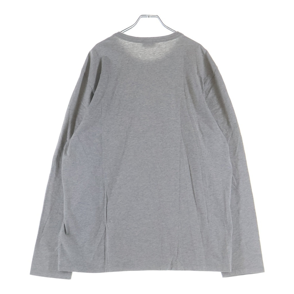 MONCLER(モンクレール) 19SS ワッペンロゴ クルーネック 長袖Tシャツ カットソー グレー E10918040600
