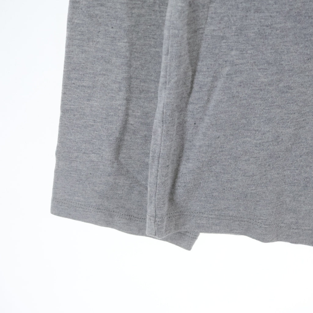 MONCLER(モンクレール) 19SS ワッペンロゴ クルーネック 長袖Tシャツ カットソー グレー E10918040600