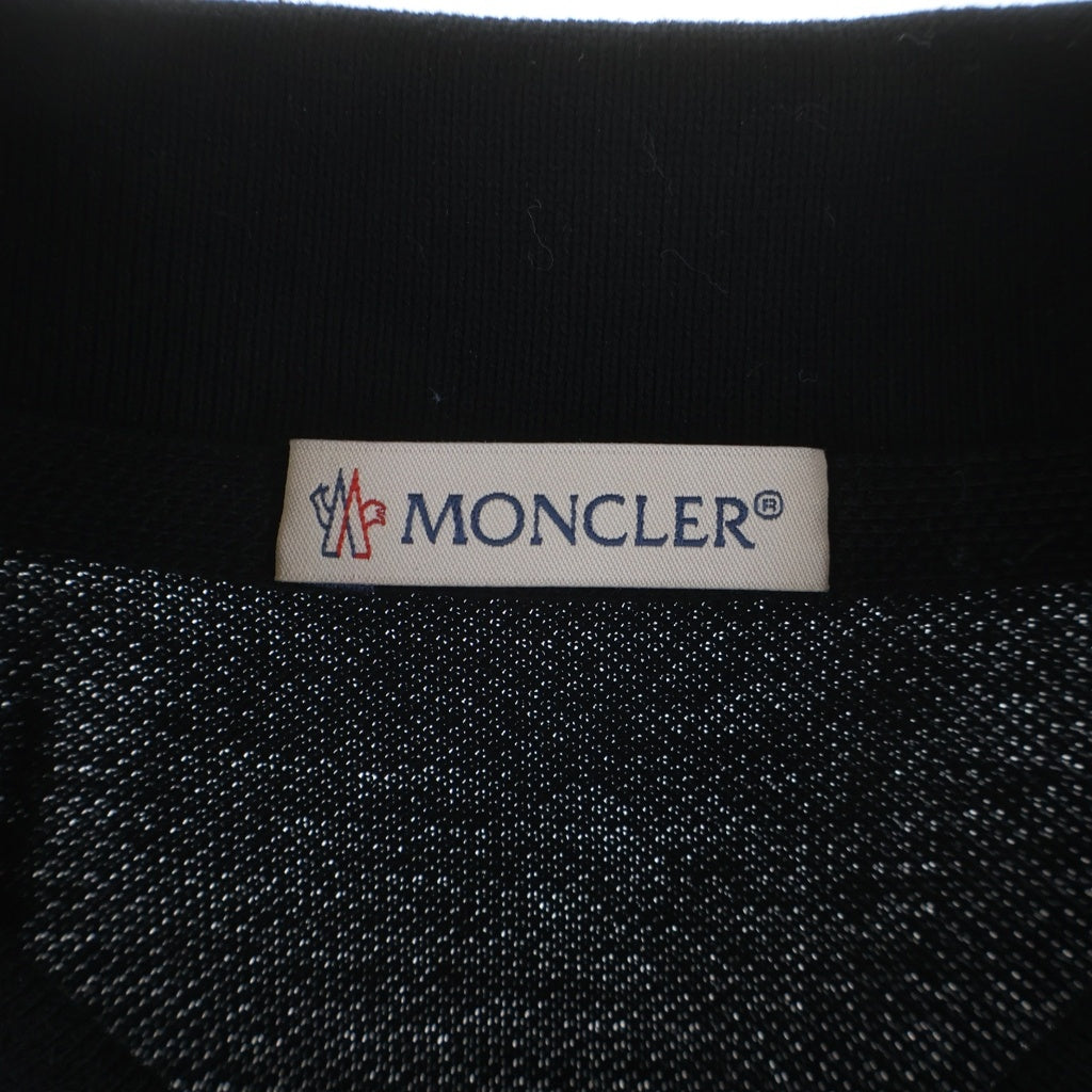 MONCLER(モンクレール) ×FRAGMENT フラグメント ワッペンロゴ 半袖ポロシャツ ブラック E109U8300350