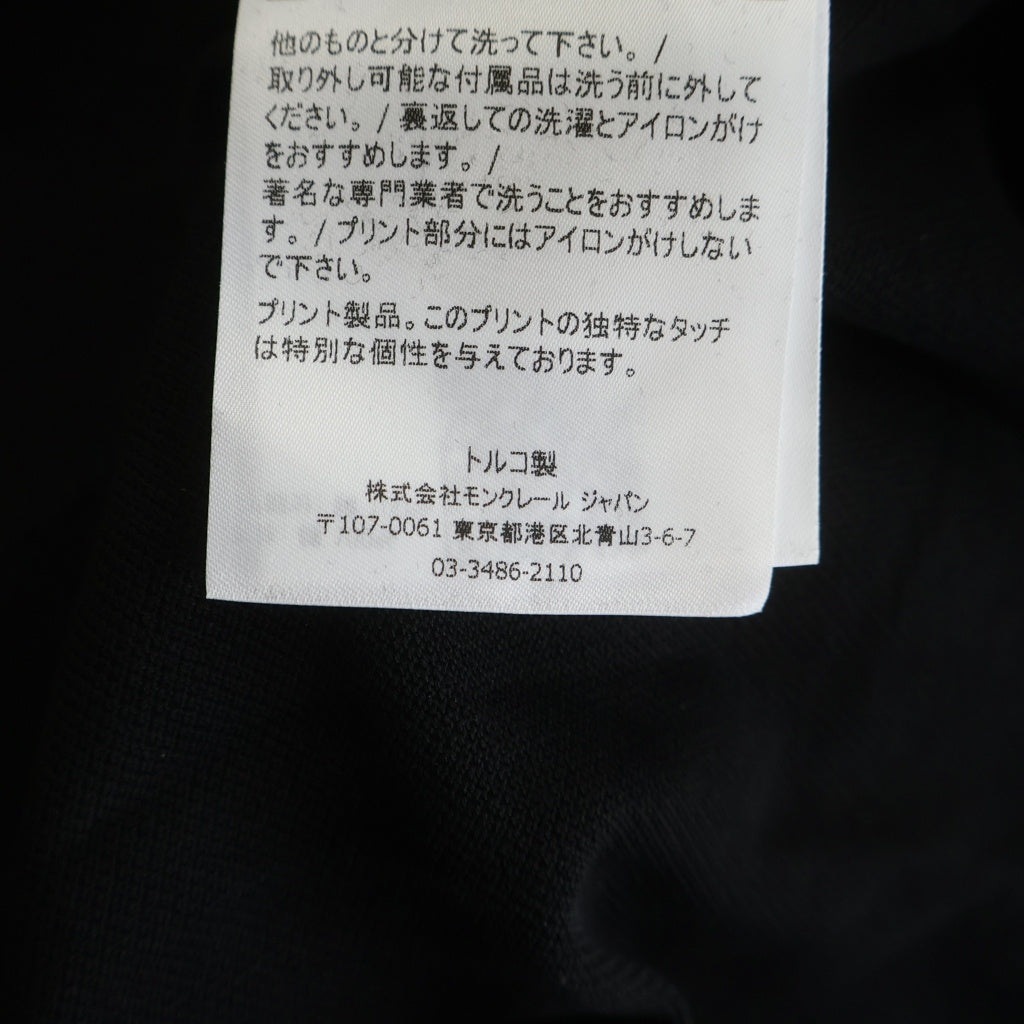 MONCLER(モンクレール) ×FRAGMENT フラグメント ワッペンロゴ 半袖ポロシャツ ブラック E109U8300350