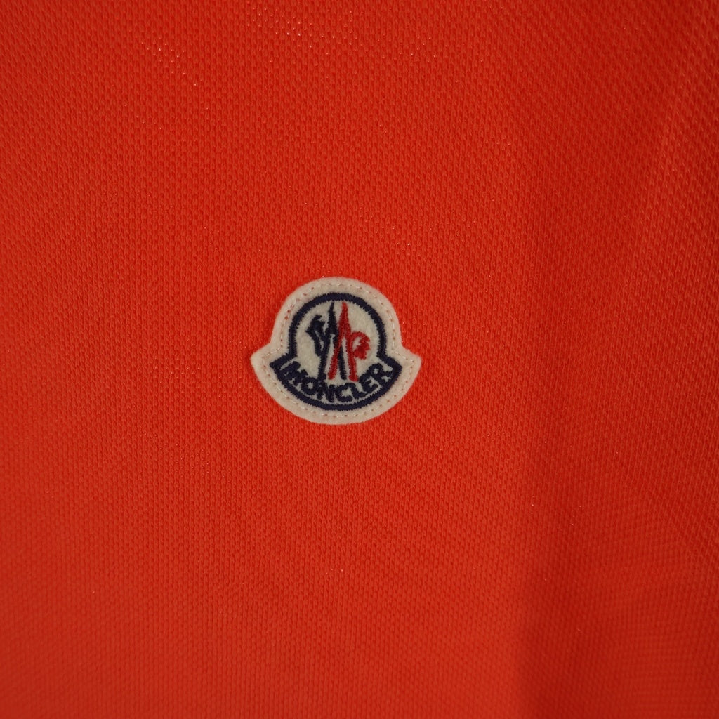 MONCLER(モンクレール) ワッペンロゴ 半袖ポロシャツ オレンジ 10918A70700
