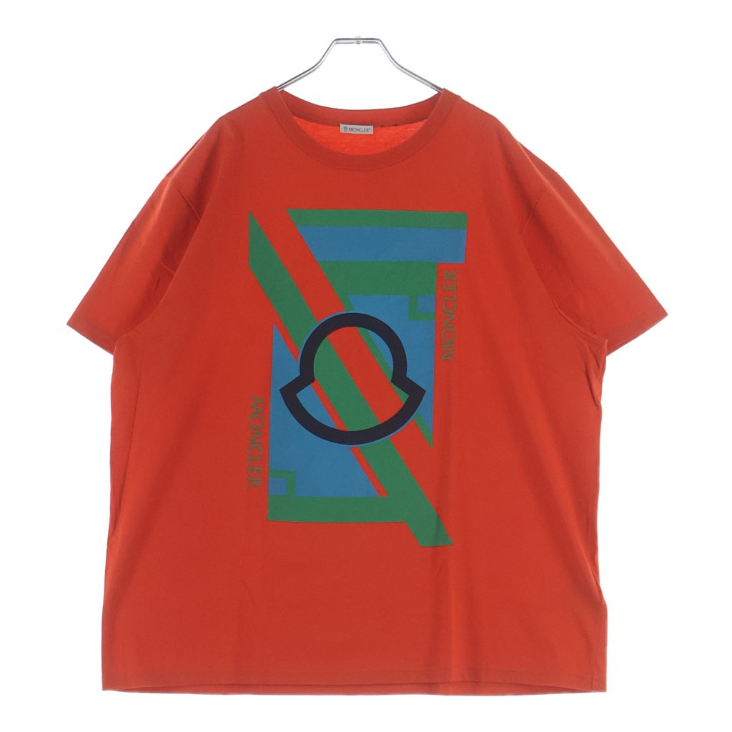 MONCLER(モンクレール) 19SS ×CRAIG GREEN クレイグ グリーン グラフィックプリント クルーネック 半袖Tシャツ カットソー オレンジ E109H8002550