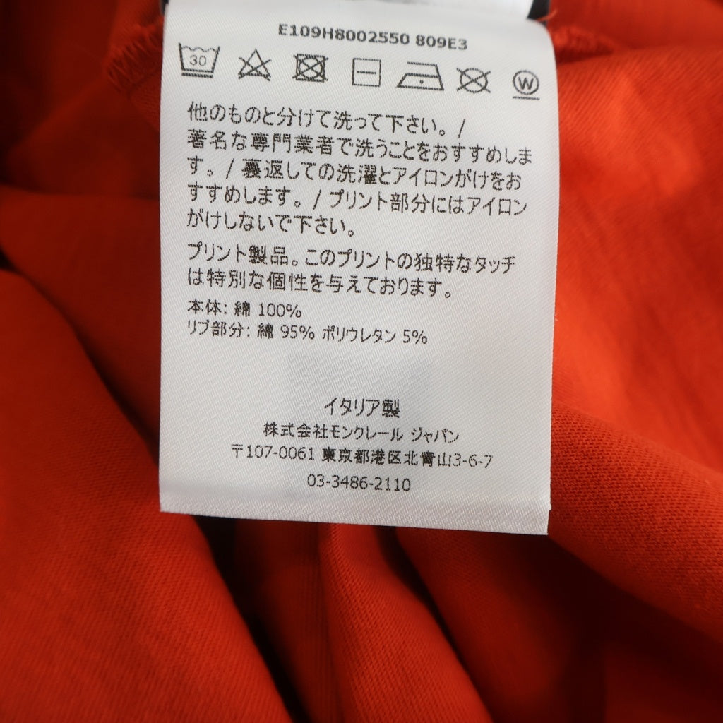 MONCLER(モンクレール) 19SS ×CRAIG GREEN クレイグ グリーン グラフィックプリント クルーネック 半袖Tシャツ カットソー オレンジ E109H8002550