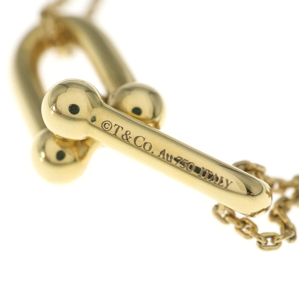 TIFFANY & Co.(ティファニー) ハードウェア ラージ ダブルリンク ネックレス ペンダント チェーン ゴールド Au750YG レディース
