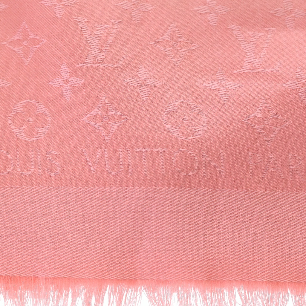 LOUIS VUITTON(ルイヴィトン) モノグラム カシミヤシルクスカーフ ピンク 75241 レディース