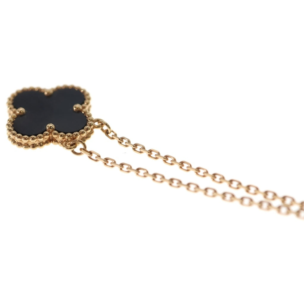 Van Cleef & Arpels(ヴァンクリーフアンドアーペル) ヴィンテージアルハンブラ グレーマザーオブパール K18PG 750 ネックレス VCARP4KK00 ピンクゴールド レディース