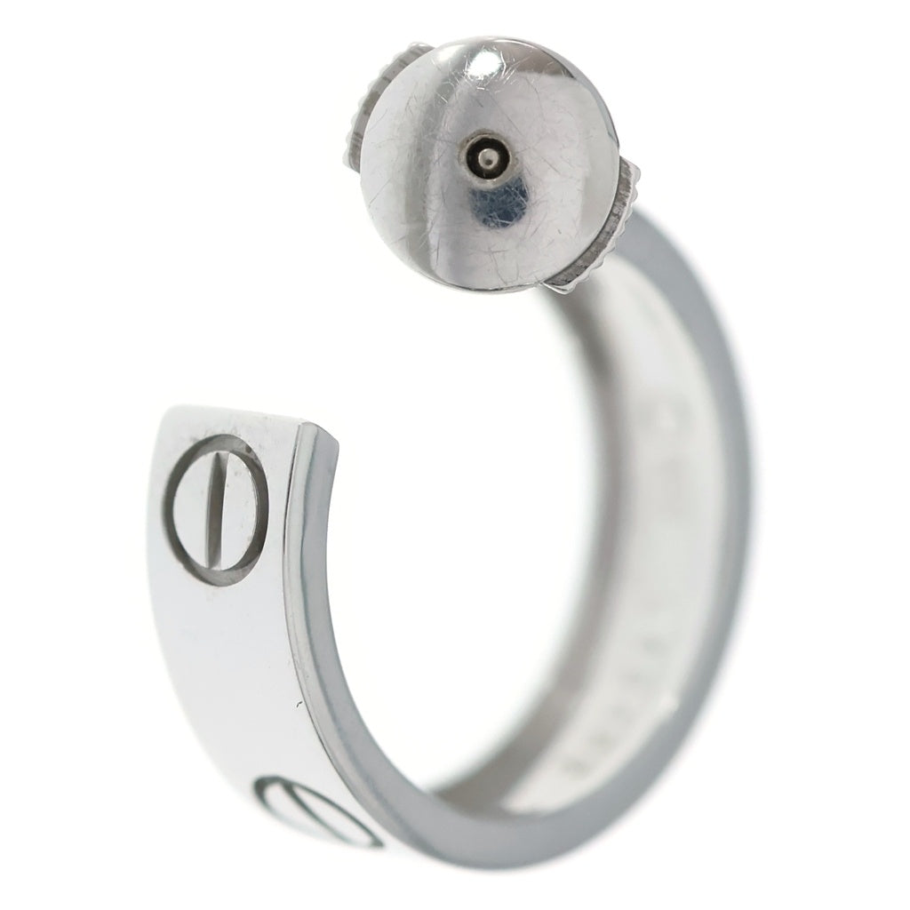 Cartier(カルティエ) ラブ K18WG 750 フープ ピアス ホワイトゴールド レディース