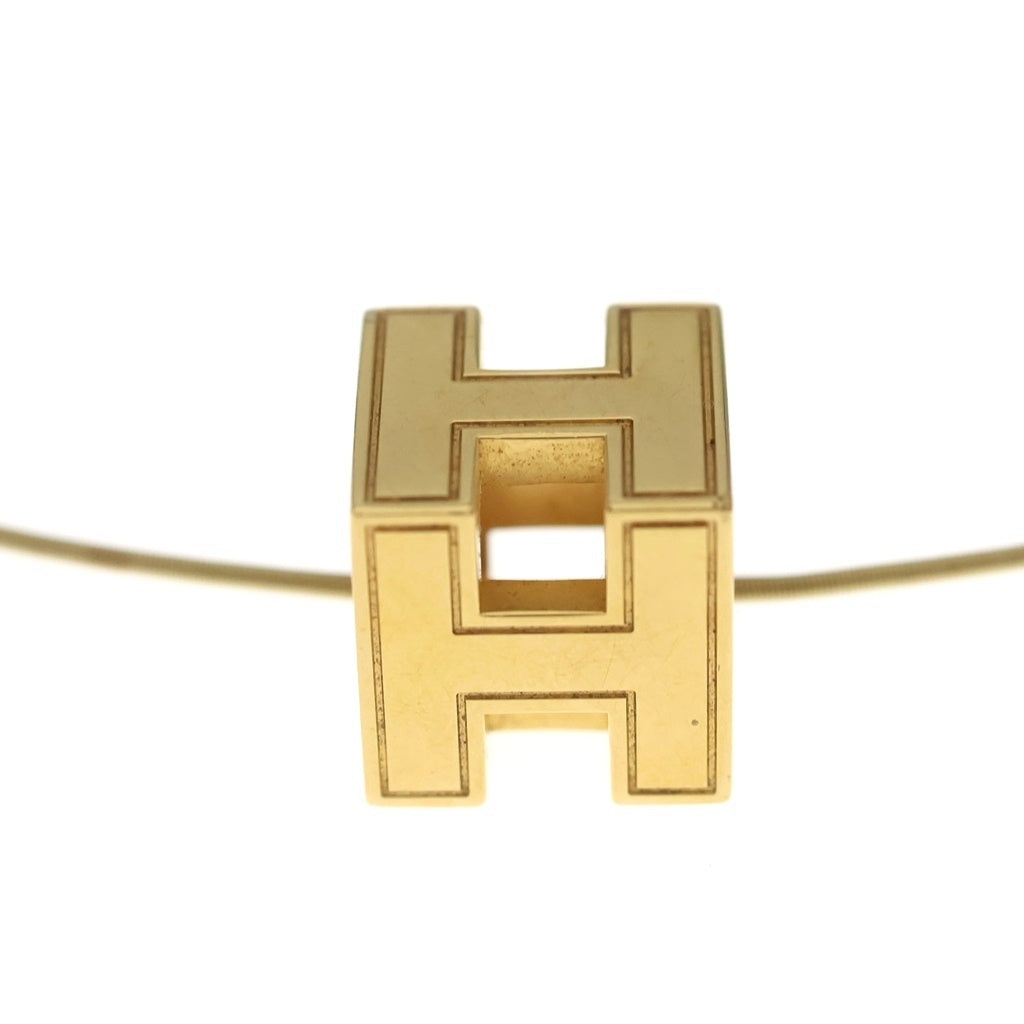 HERMES(エルメス) カージュドアッシュ Hキューブ GP ネックレス チョーカー ゴールド レディース
